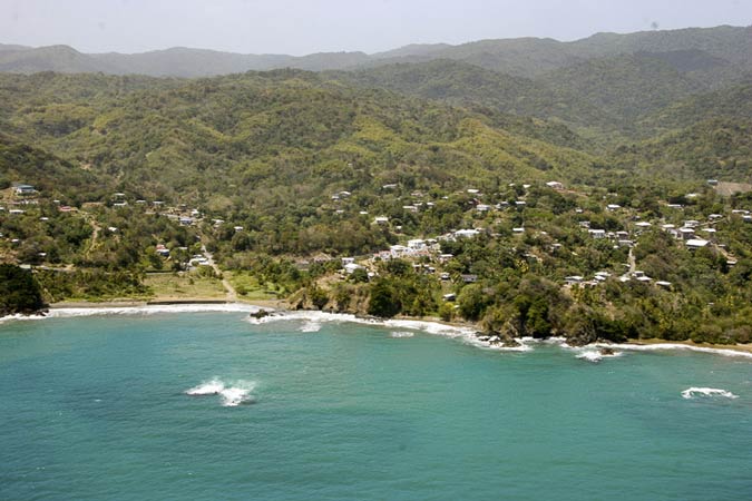 Goldsborough Bay & Pembroke village, Tobago