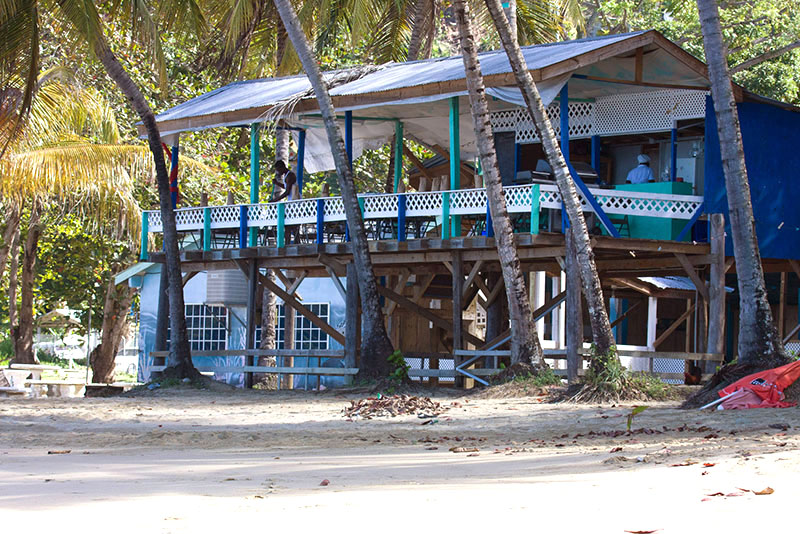 Cascreole Bar & Beach Club, Castara, Tobago <small>(© S.M.Wooler)</small>