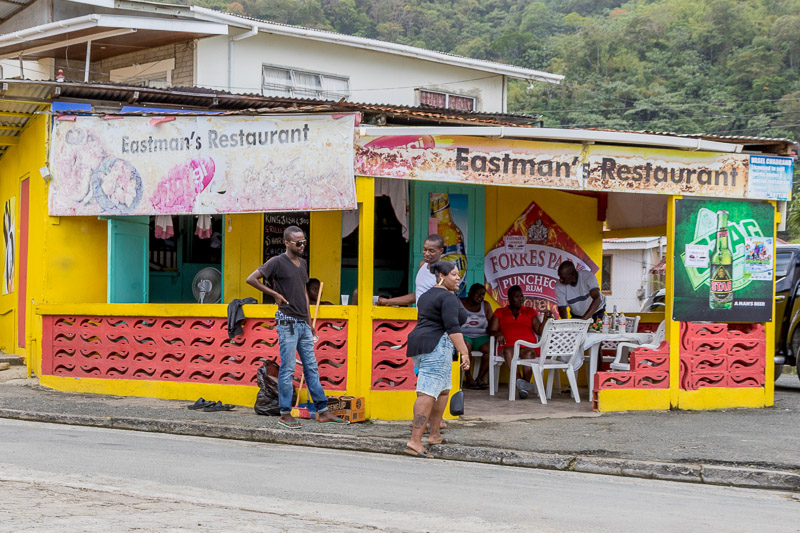 Eastman's Restaurant, Charlotteville, Tobago <small>(© S.M.Wooler)</small>