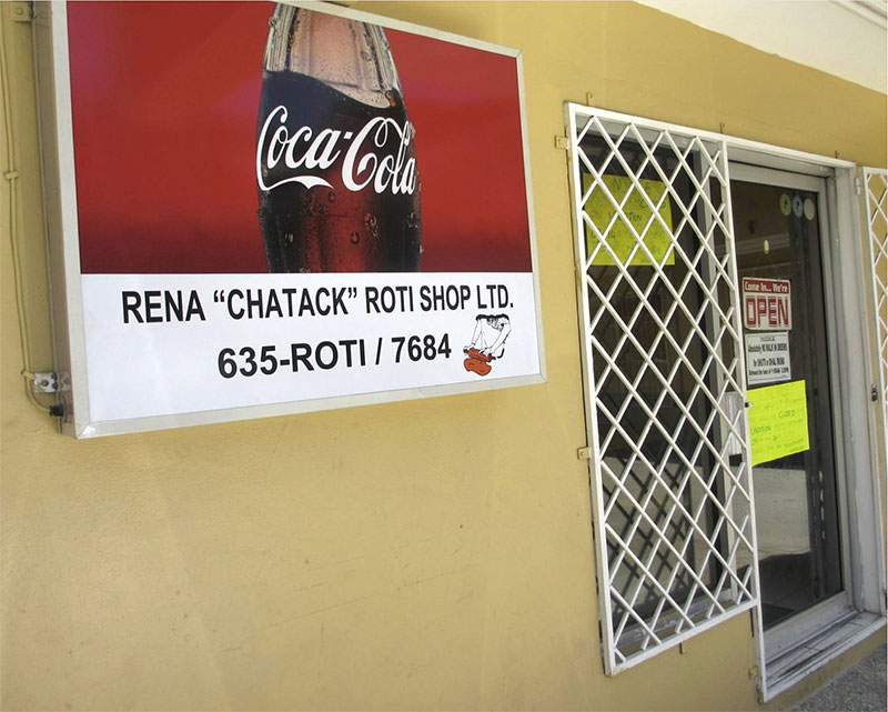 Rena Chatack Roti Shop, Scarborough, Tobago