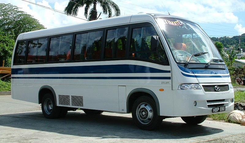 Chinese-built Tobago bus