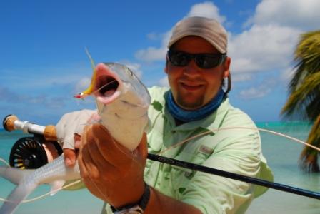 nice bone on a clouser fly...
