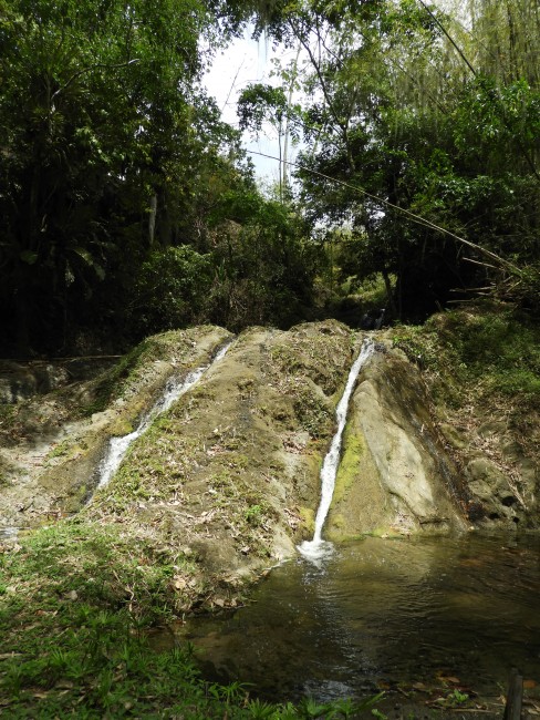 Craig Hall waterfall in the dry season
