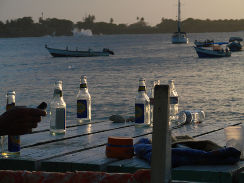 small, empty bottles