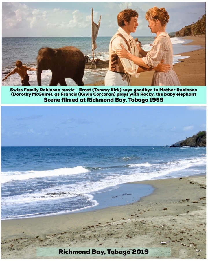 Swiss Family Robinson movie - Ernst (Tommy Kirk) says goodbye to Mother Robinson (Dorothy McGuire)