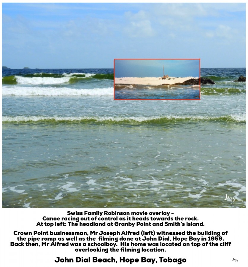 Swiss Family Robinson movie overlay - John Dial Beach, Hope Bay, Tobago