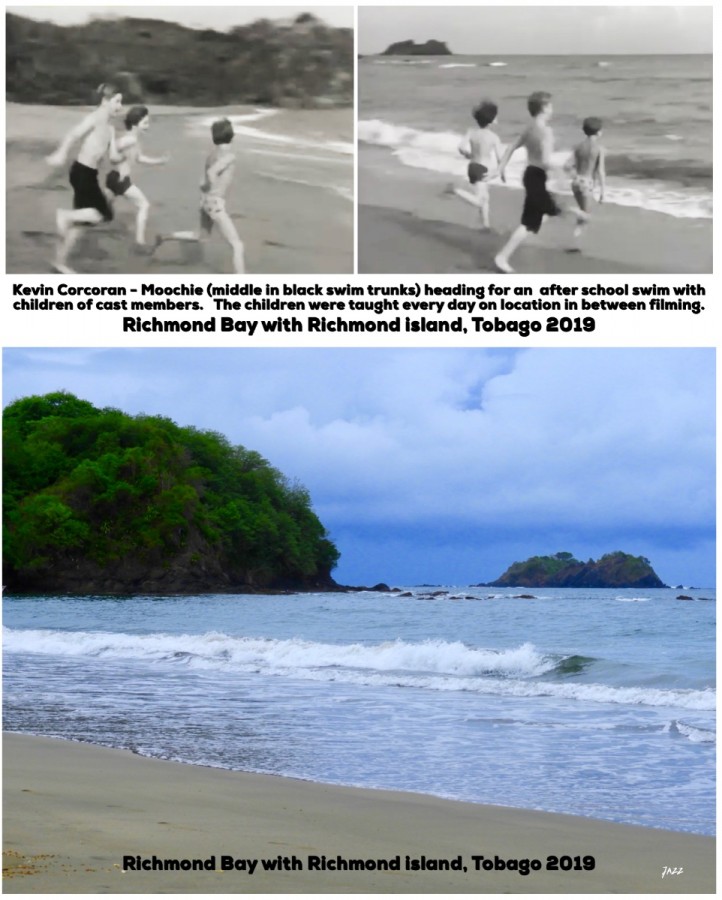 Behind the scenes photo, Richmond Bay, Tobago 1959.