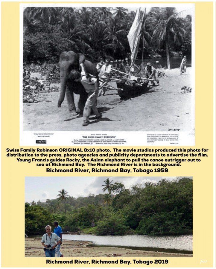 Swiss Family Robinson ORIGINAL 8x10 photo. Richmond River, Richmond Bay, Tobago 1959