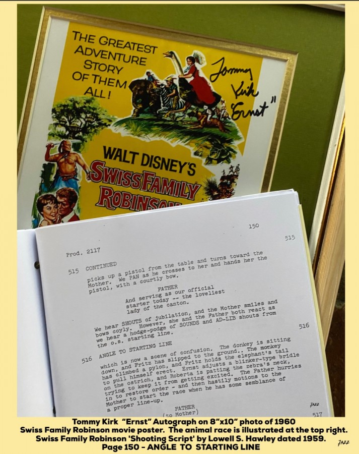 The movie Swiss Family Robinson was released on December 21st 1960.  This is the 60th anniversary month of the movie!
