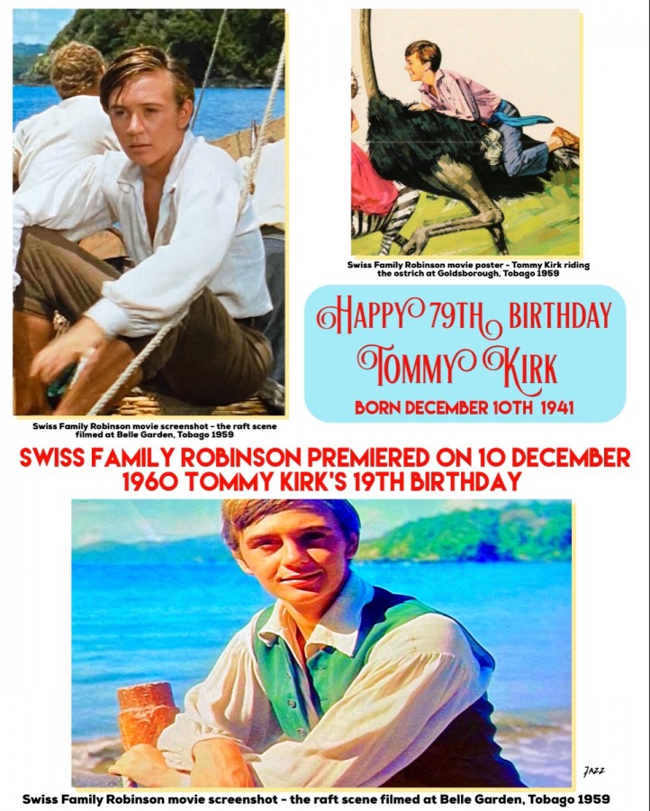 Happy 79th birthday Tommy Kirk - December 10th 2020.