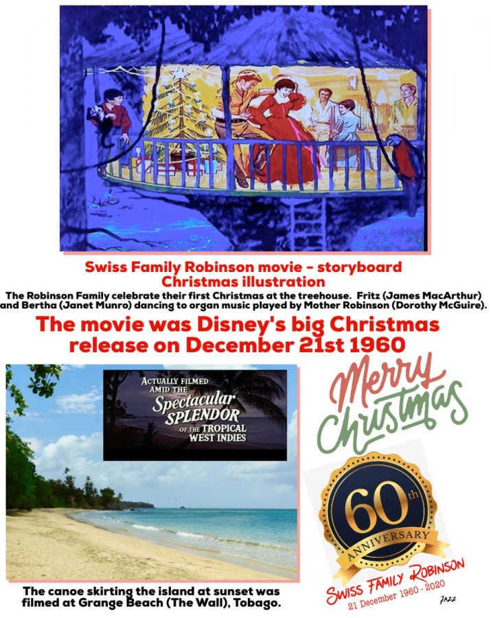 60 years ago,  Swiss Family Robinson was Disney's big Christmas release