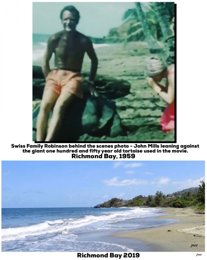 Swiss Family Robinson behind the scenes photo - Richmond Bay, Tobago.