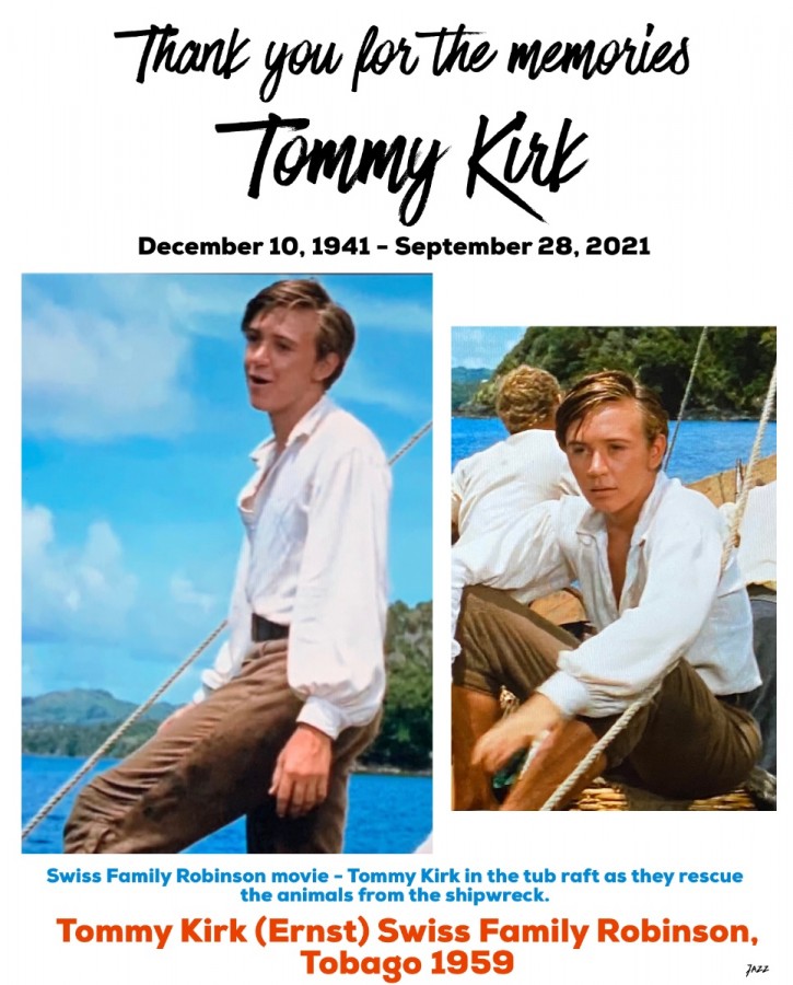 Tommy Kirk … December 10, 1941 - September 28, 2021