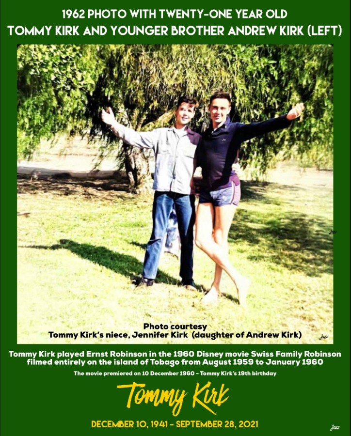 Thank you for the memories Tommy Kirk … December 10, 1941 - September 28, 2021