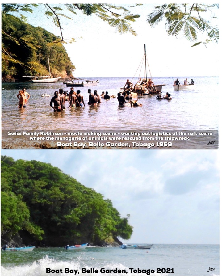 ‘Then and now shots’ of Boat Bay, Belle Garden, Tobago - 1959 and 2021