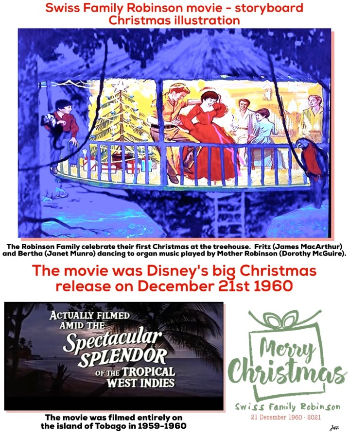 Swiss Family Robinson was Disney's big Christmas release on December 21st 1960