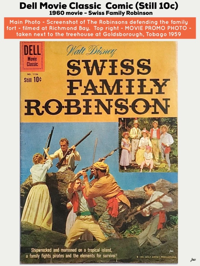 Dell Movie Classic  Comic.  1960 movie - Swiss Family Robinson.