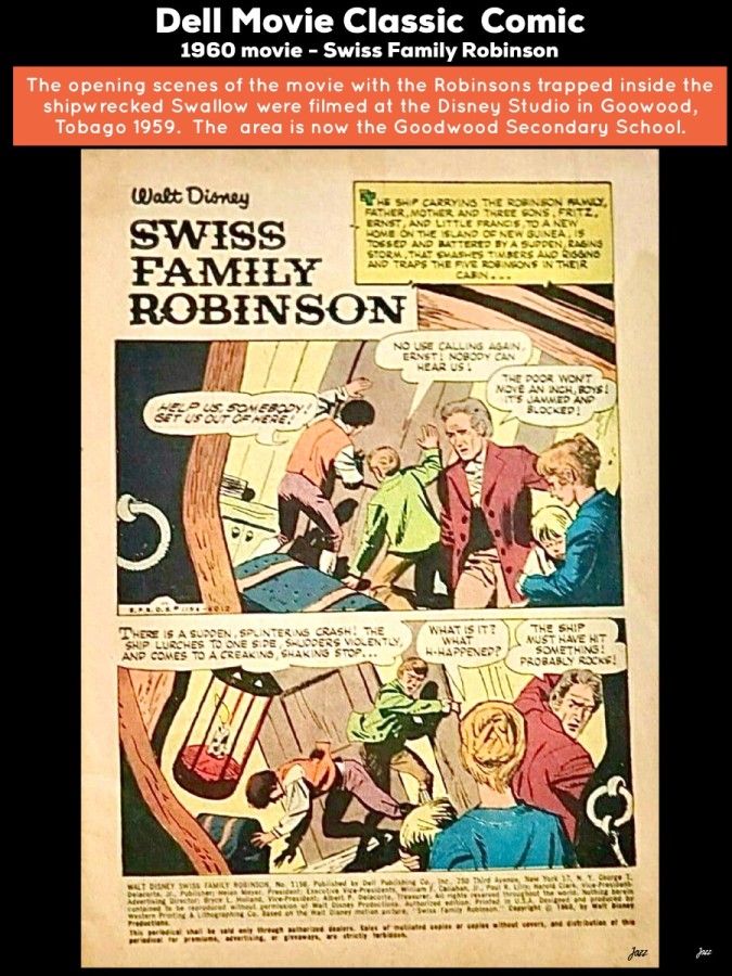 Dell Movie Classic  Comic.  1960 movie - Swiss Family Robinson.