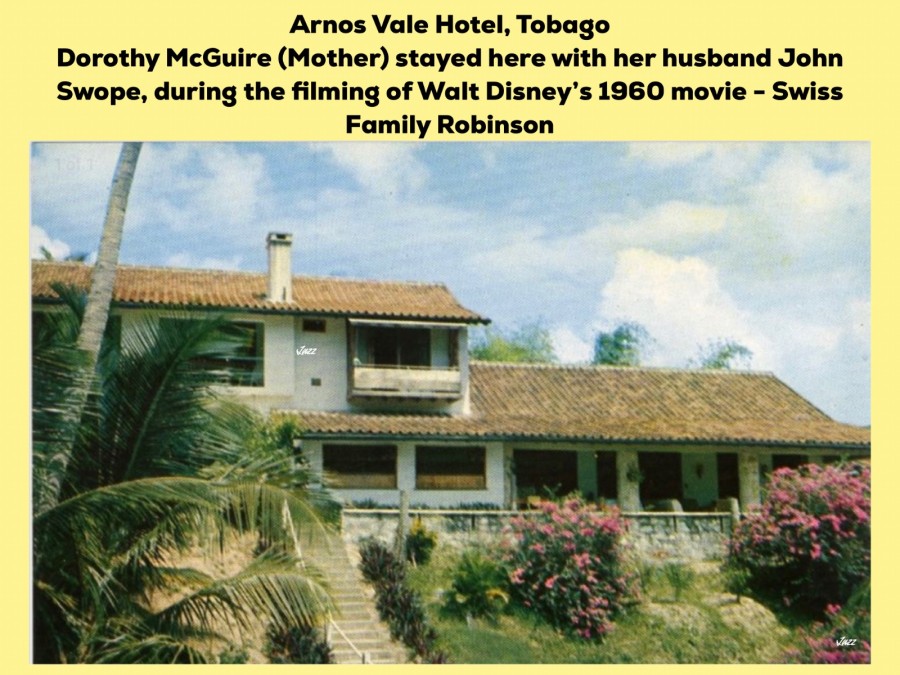 POSTCARD - Arnos Vale Hotel, Tobago 1959