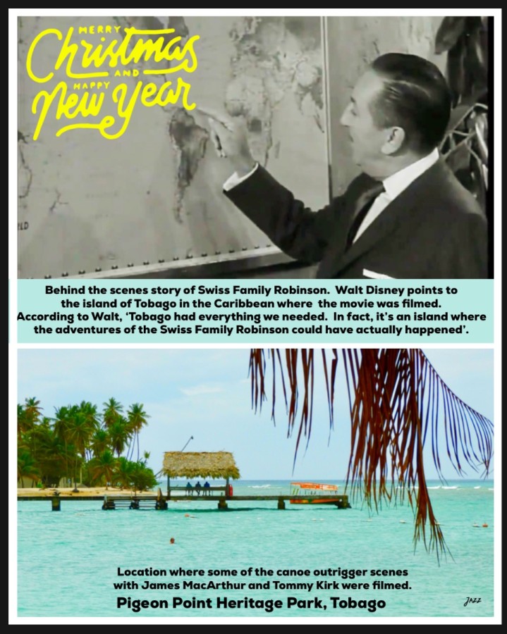 Merry Christmas and a Happy New Year from Beautiful Tobago, West Indies - the film making set for the 1960 movie Swiss Family Robinson
