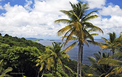 Views of Tobago's Atlantic coast
